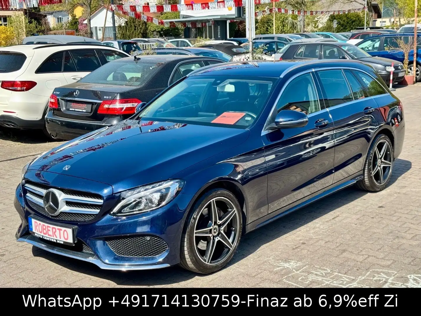 Mercedes-Benz C 220 T-SPORT-AMG-LED-NAVI-LEDER-ABS TEMP-18*AMG Blau - 1