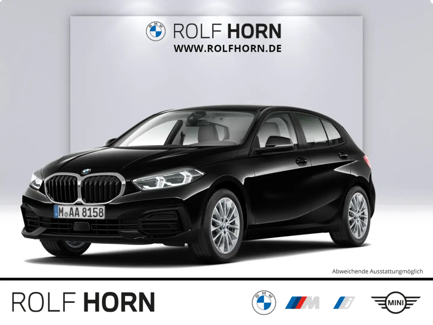 BMW 120 i Advantage Autom Navi LED Komfort SHZ Klima Schwarz - 1