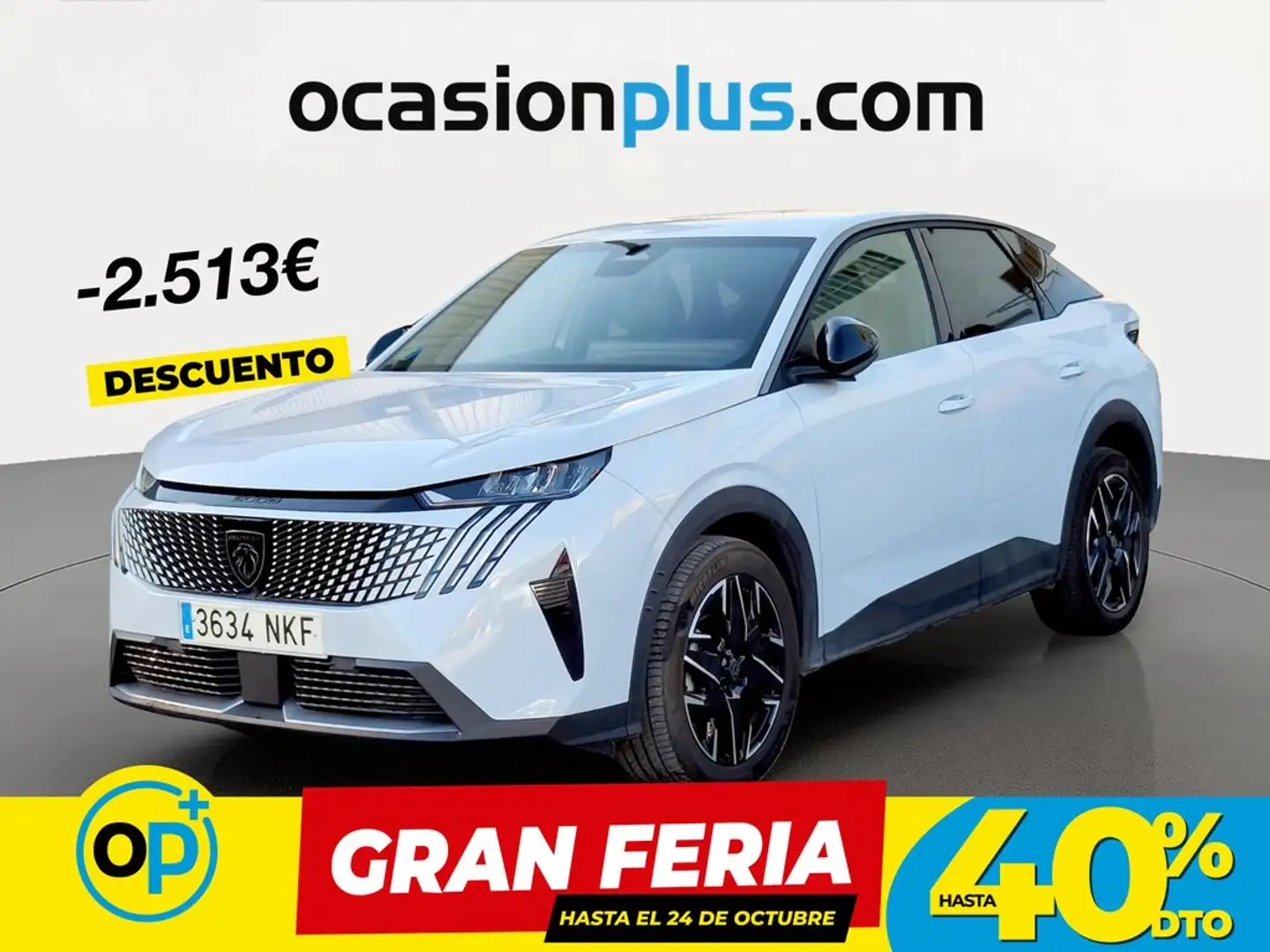 Peugeot 3008 Hybrid Allure eDCS6 145 Blanco - 1