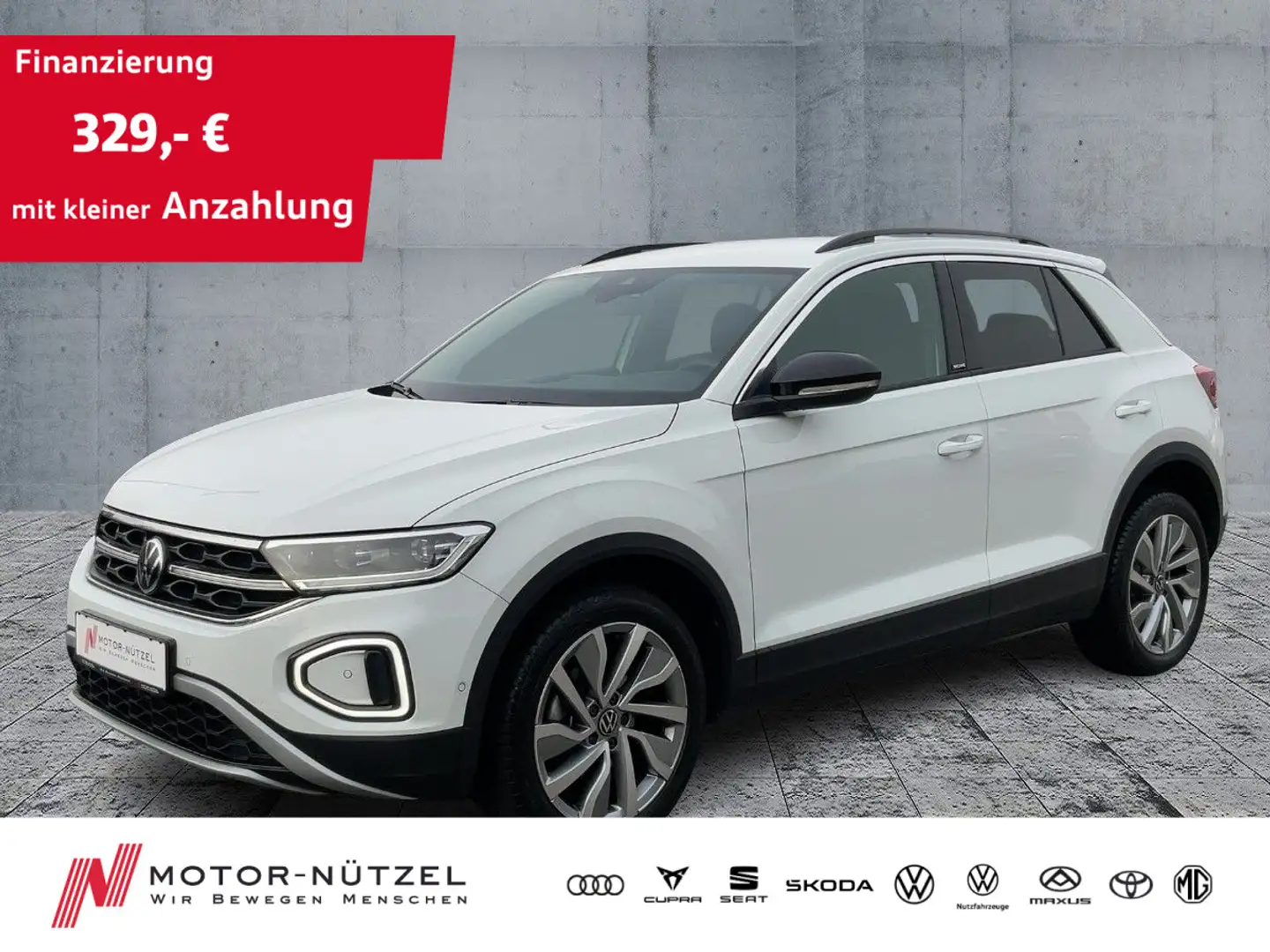 Volkswagen T-Roc 2.0TDI MOVE LED+NAV+ACC+RFK+AHK+DAB+PLA+VC Blanc - 1