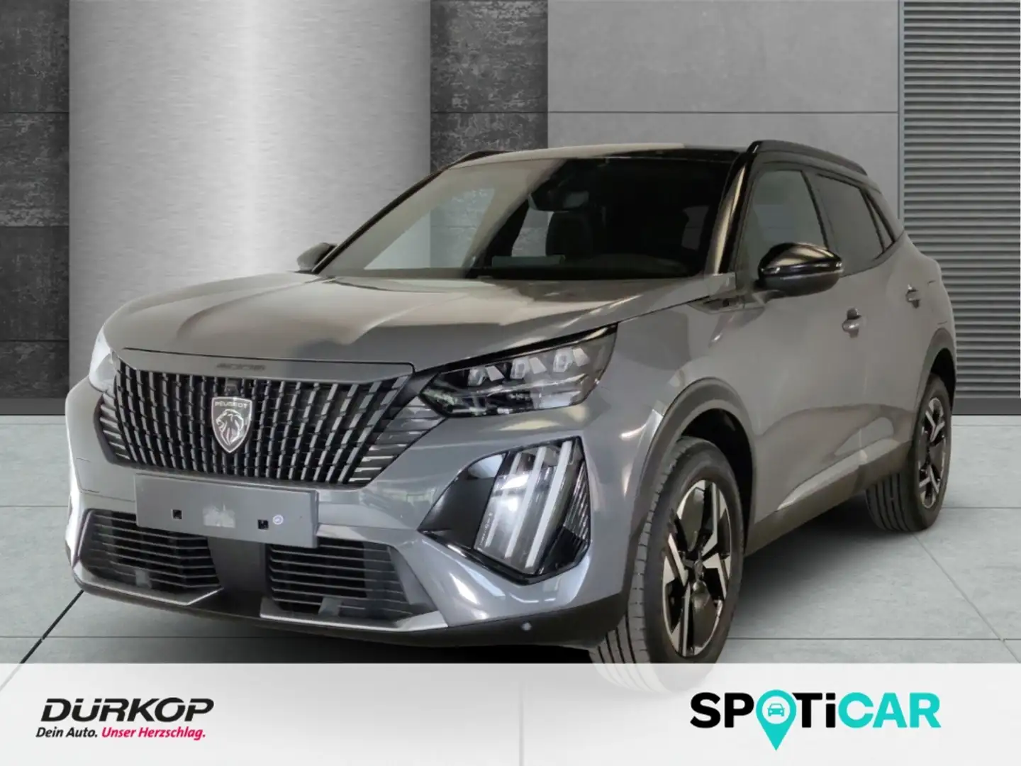Peugeot 2008 1.2 Facelift GT Automatik Klimaautomatik Navi Lede Grau - 1