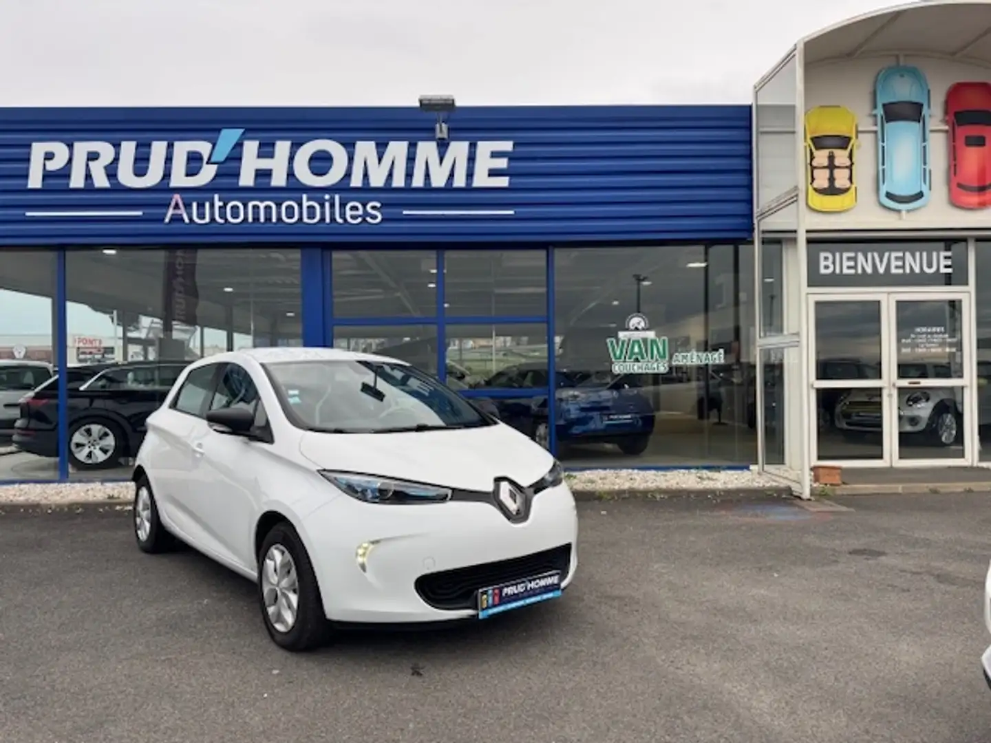 Renault ZOE LIFE CHARGE NORMALE R90 MY19 Blanc - 1