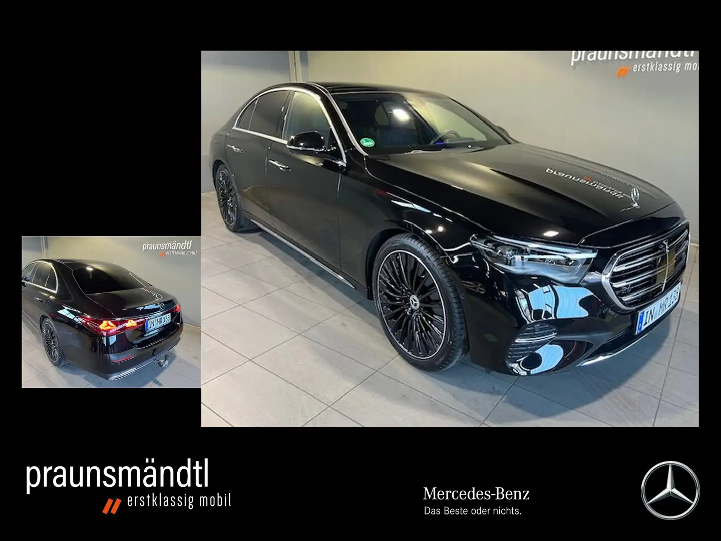 Mercedes-Benz E 220 d Exclusive AHK/Distr/20"/Pano/Tot/360/Dig Noir - 1