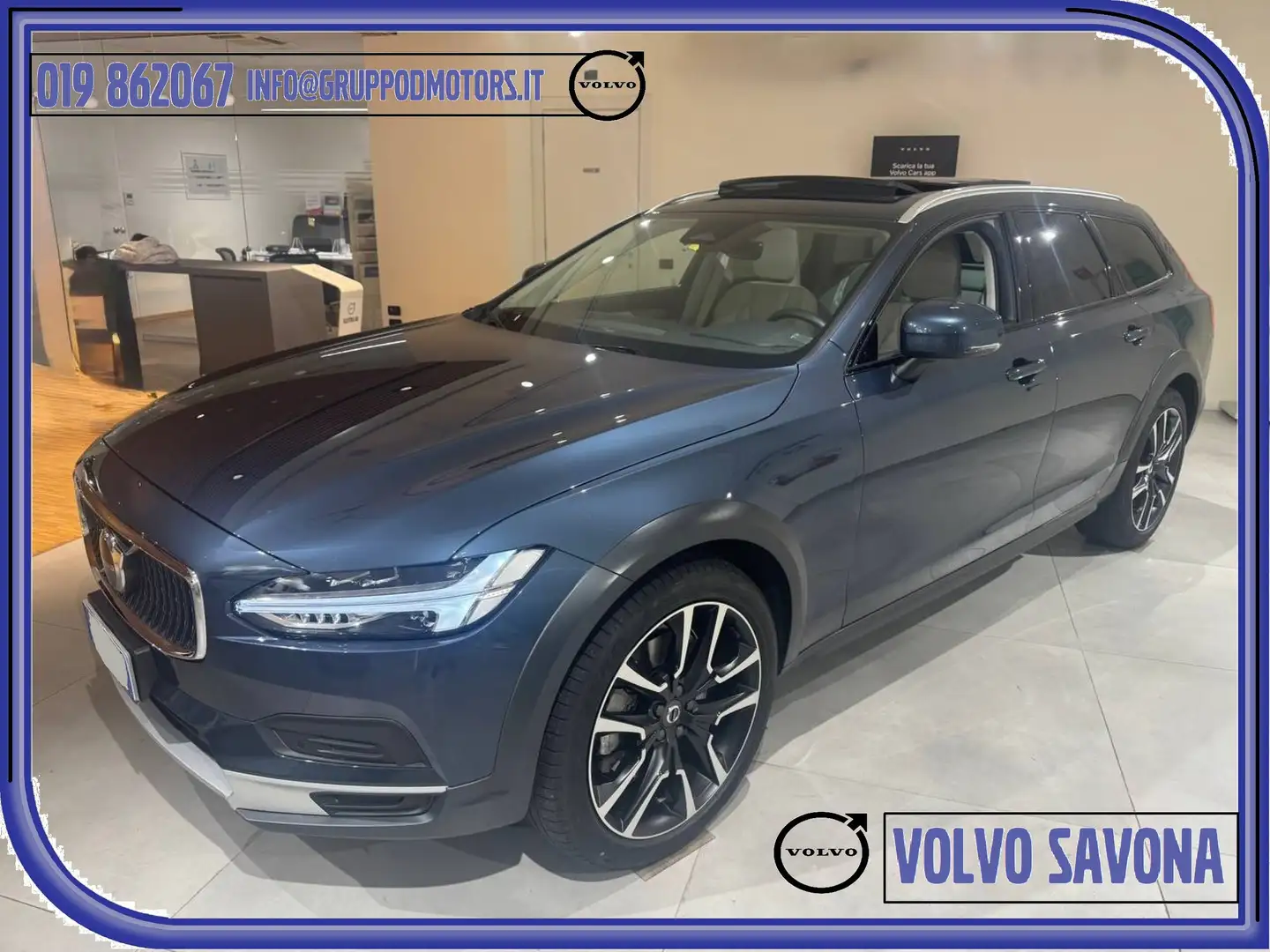 Volvo V90 Cross Country B4 D AWD PLUS-UNICO PROPRIETARIO-TAGLIANDI VOLVO Albastru - 1