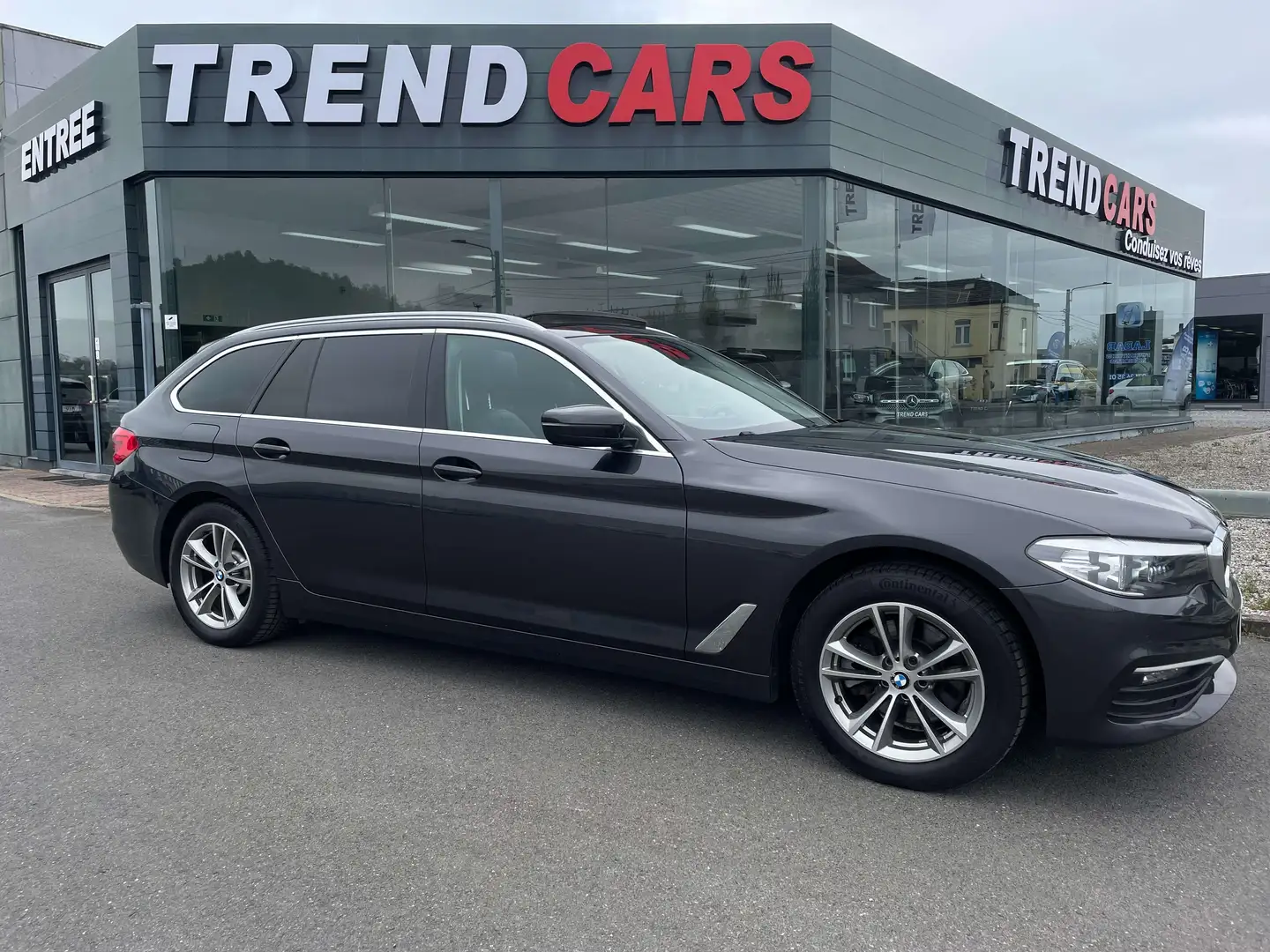 BMW 520 dA BREAK BOITE AUTO.TOIT PANO CUIR FULL LED GA.1AN Gris - 2