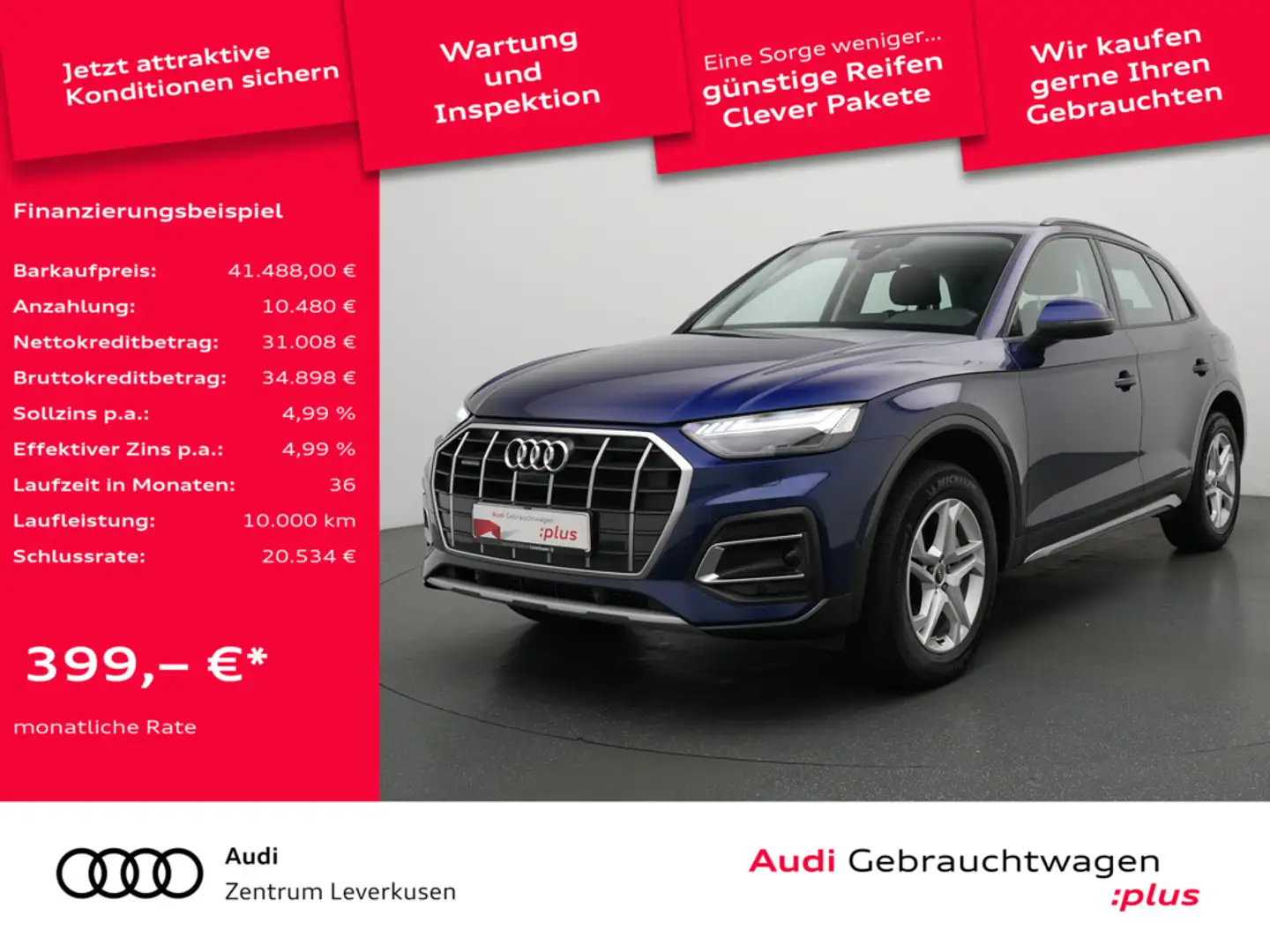 Audi Q5 e quattro advanced VIRT SHZ PDC KLIMA MATRIX Schwarz - 1