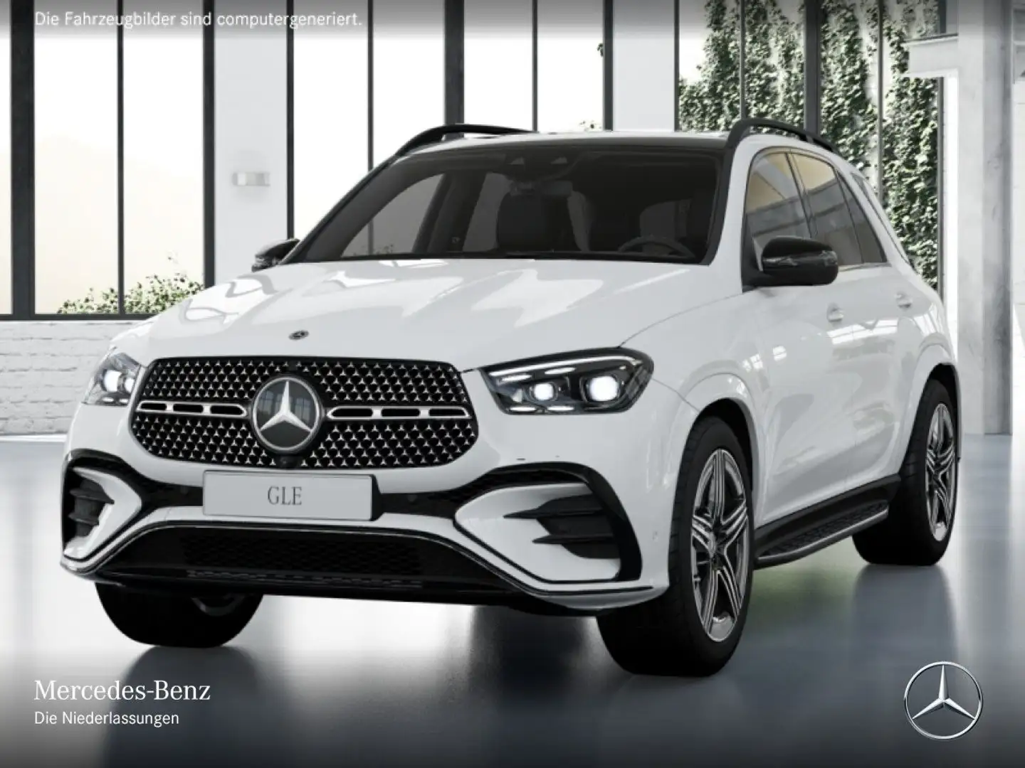Mercedes-Benz GLE 450 4M AMG+NIGHT+PANO+360+AHK+MULTIBEAM+SPUR Weiß - 2
