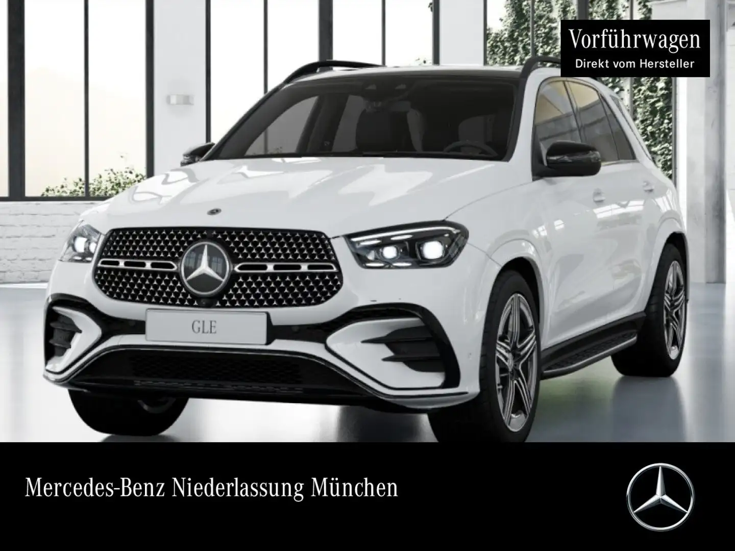 Mercedes-Benz GLE 450 4M AMG+NIGHT+PANO+360+AHK+MULTIBEAM+SPUR Weiß - 1