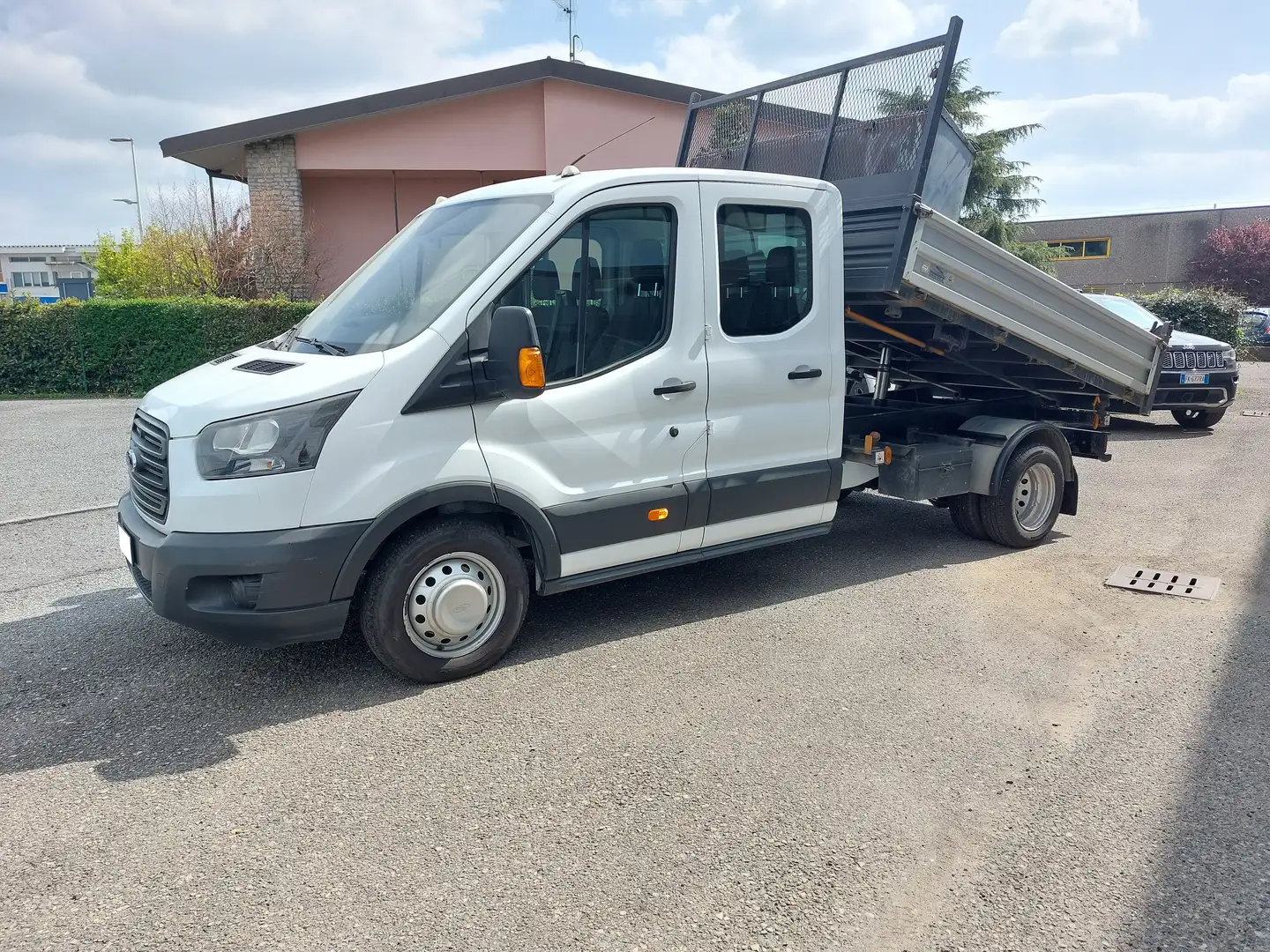 Ford Transit 2.0 TDI 130CV D.CAB CASS. RIBALTABILE MOTORE NUOVO White - 1