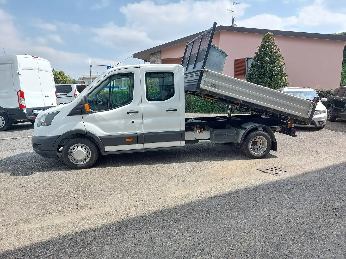 Ford Transit 2.0 TDI 130CV D.CAB CASS. RIBALTABILE MOTORE NUOVO White - 2