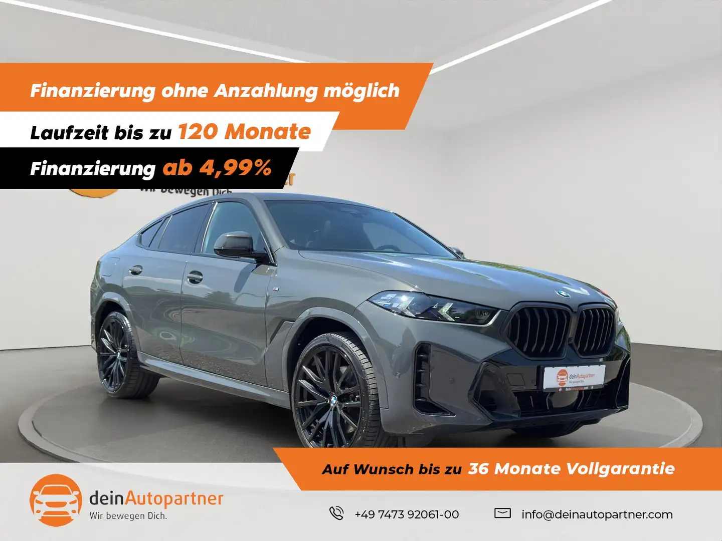 BMW X6 30 d xDrive M Sport LED/LEDER/HUD/PANO/RFK/WIDESCR Grau - 1