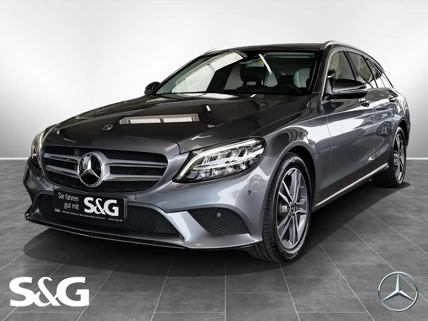 Mercedes-Benz C 180 T AHK+TOTWINKEL+KAMERA+MBUX+LED+17Zoll Grau - 1