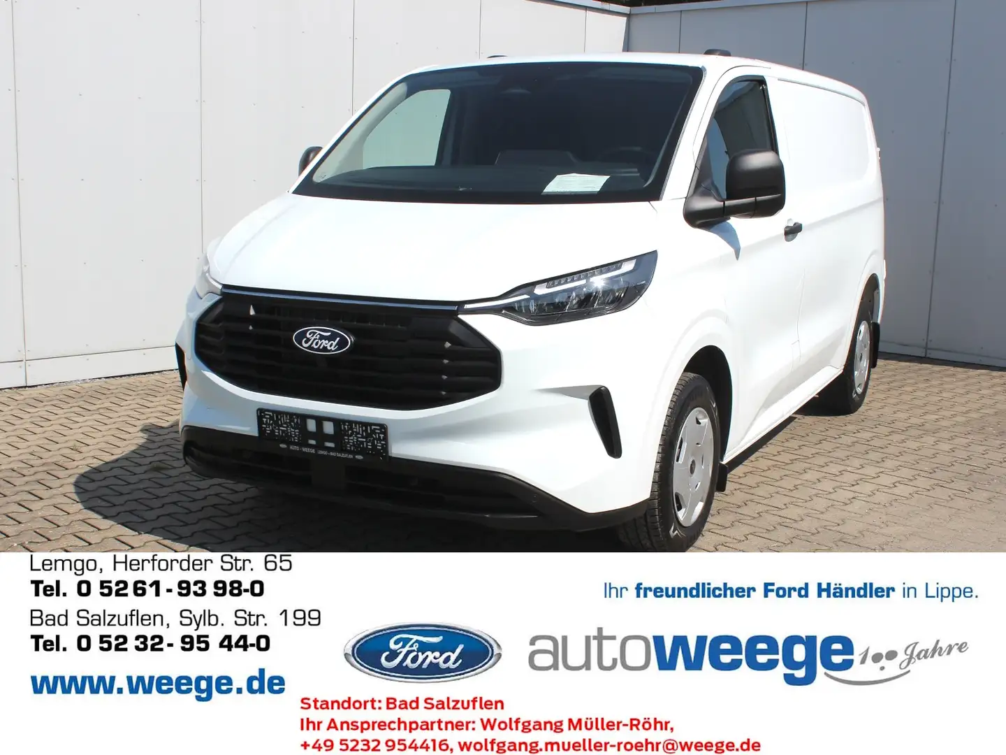 Ford Transit Custom 280 L1 Trend FWD Bianco - 1