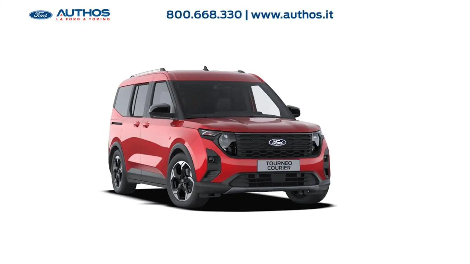 Ford Tourneo Courier II 1.0 ecoboost 125cv Active Rosso - 1