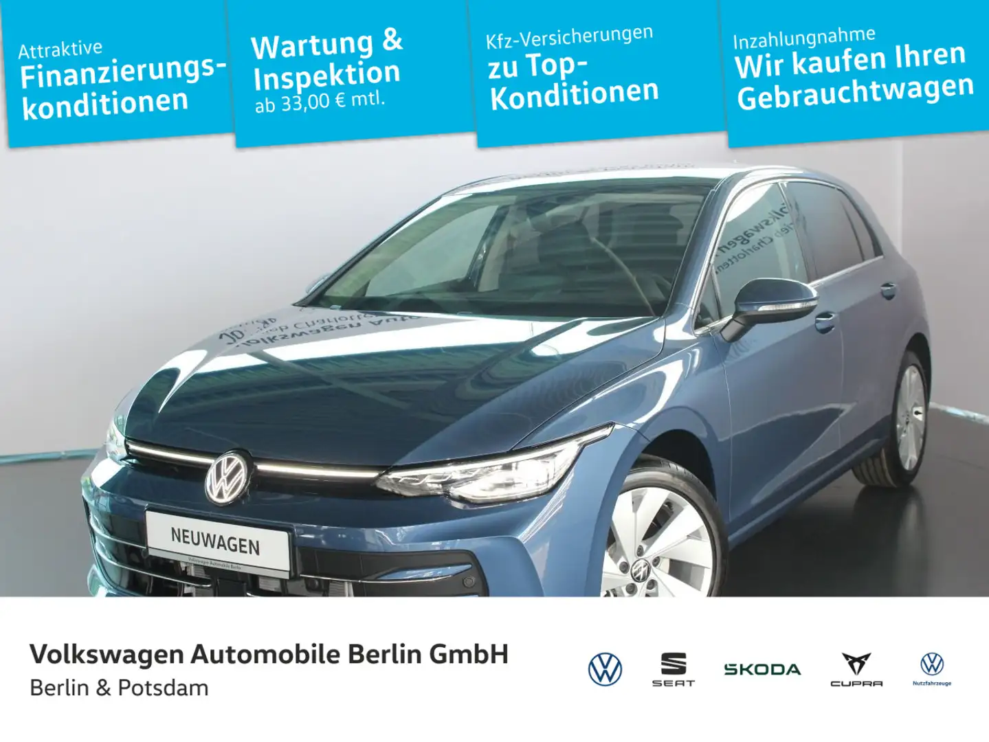 Volkswagen Golf -10.000€ TAGESZULASSUNG Golf Style 1,5 l eTSI OP Bleu - 1
