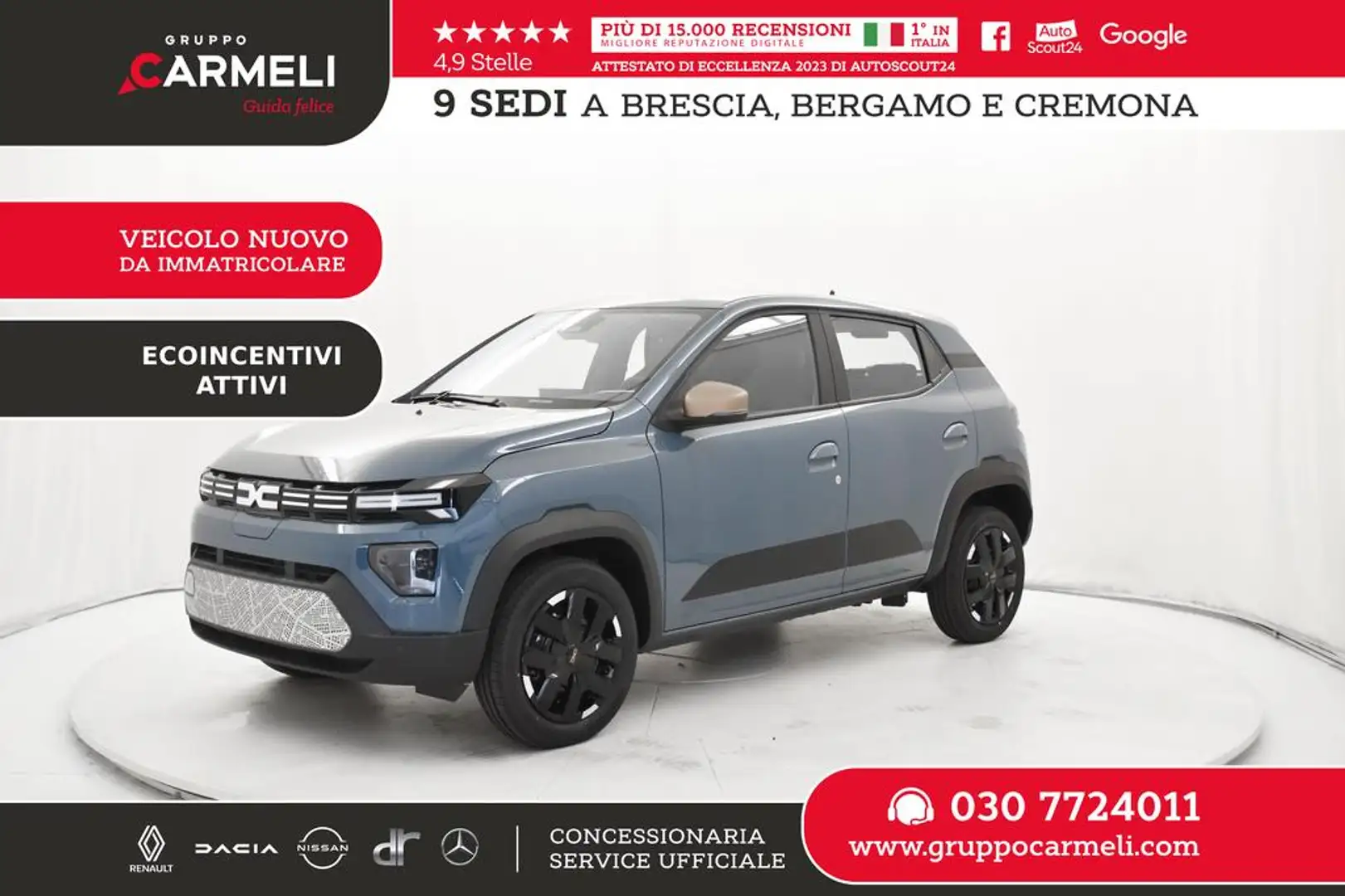 Dacia Spring Extreme Electric 65 - INCENTIVO STATALE Blu/Azzurro - 1