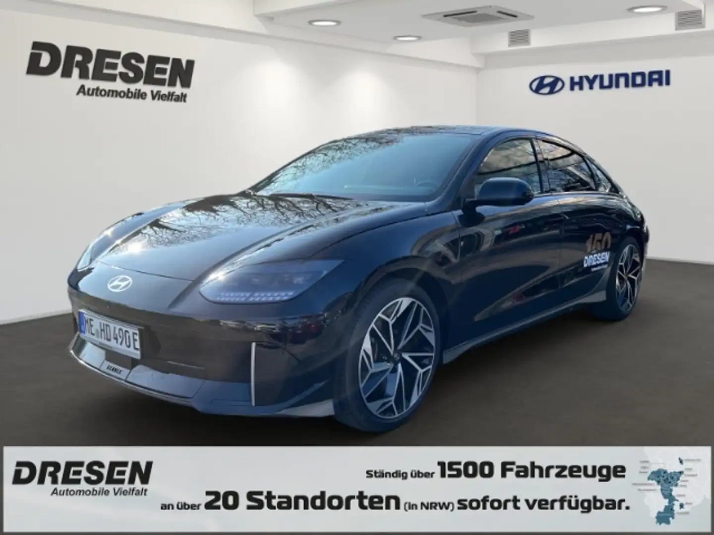 Hyundai IONIQ 6 77,4kWh Techniq 4WD Park-Paket*V2L*Totwinkel*LED Schwarz - 1