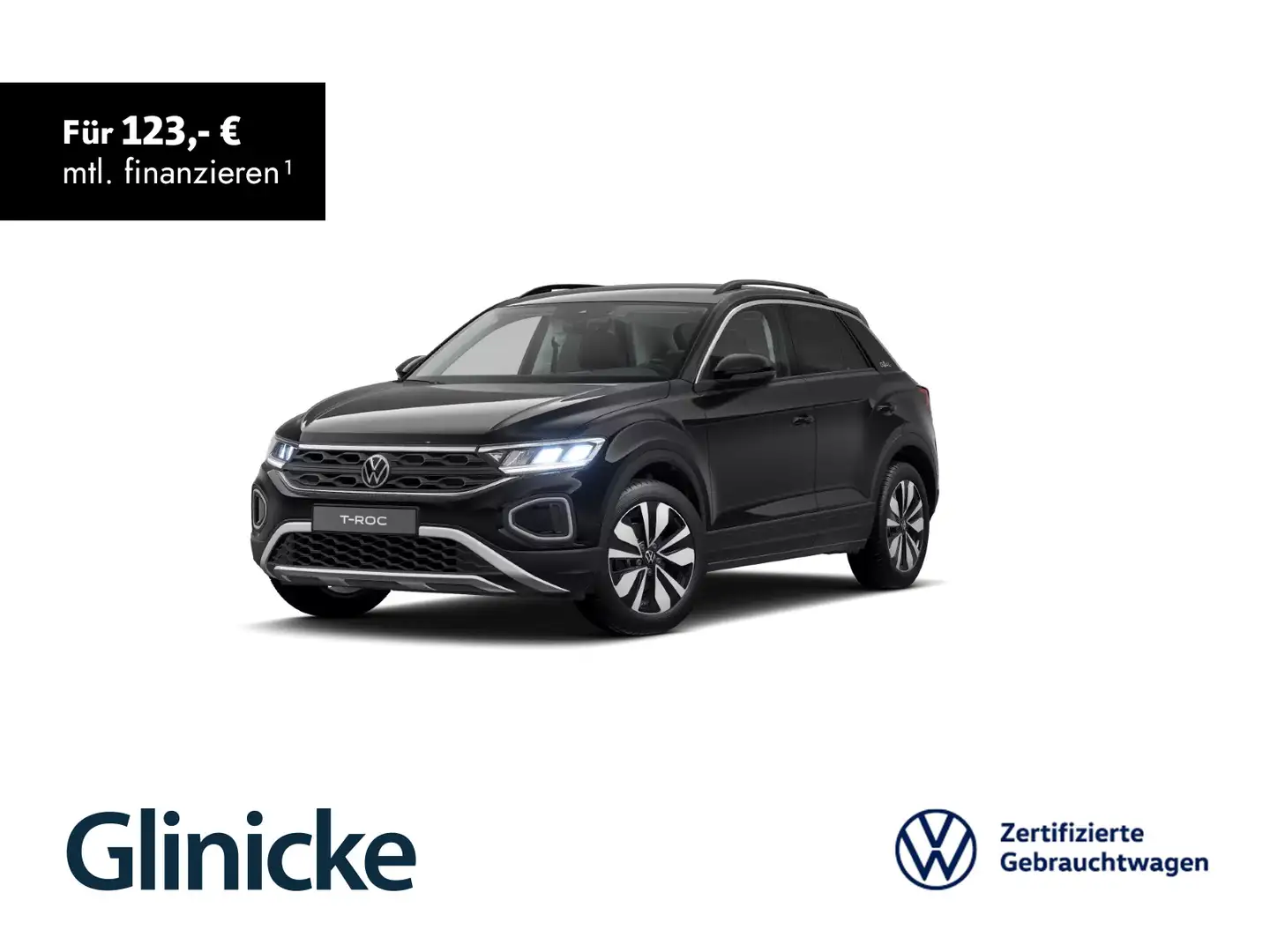 Volkswagen T-Roc 1.0 TSI GOAL LED SiHz PDC Schwarz - 1