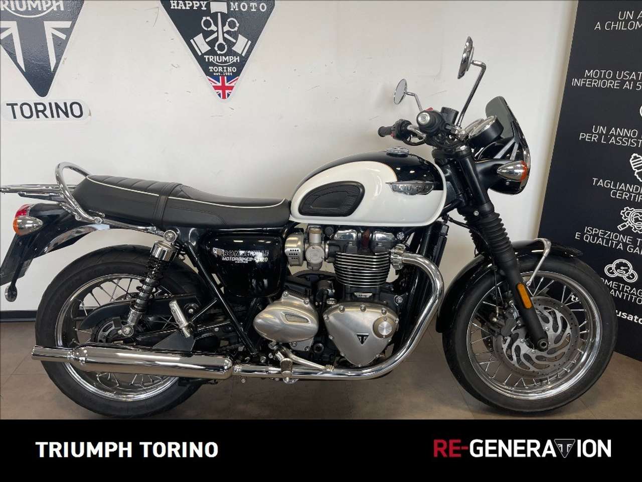 Triumph Bonneville T120 Jet Black/Fusion White Abs E5