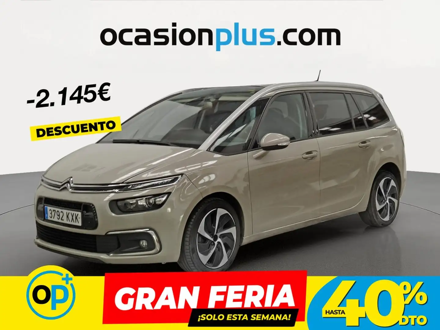 Citroen C4 Grand Spacetourer 2.0BlueHDI S&S Shine EAT8 160 Beige - 1