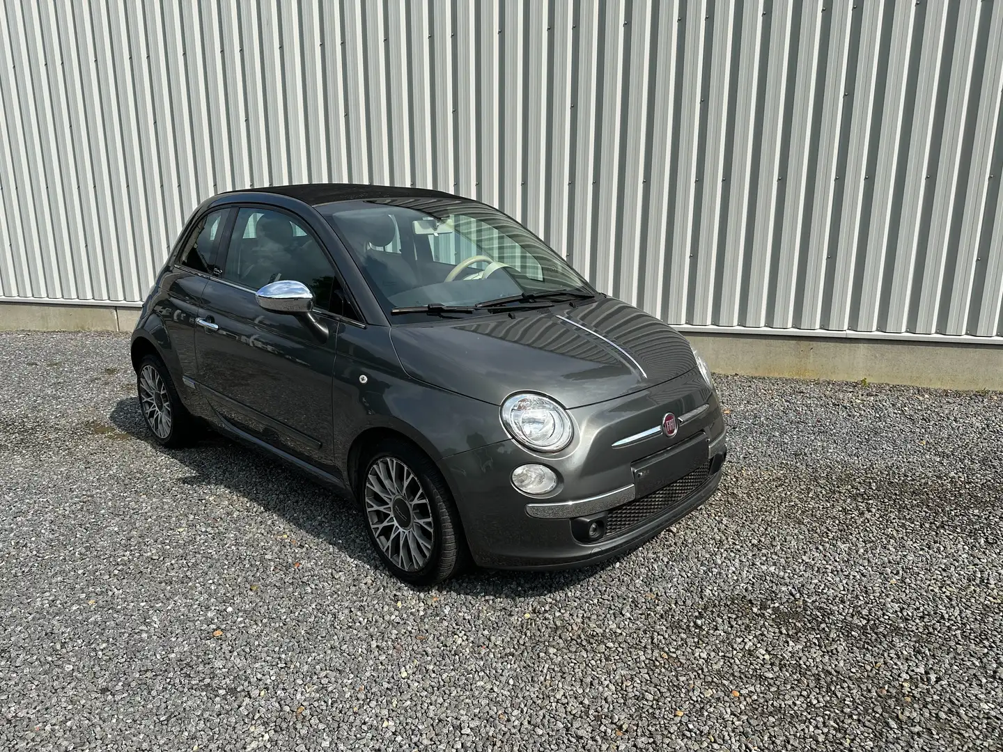 Fiat 500C Cabrio1.2i benzine met 1 jaar garantie en Car-Pass Grijs - 1