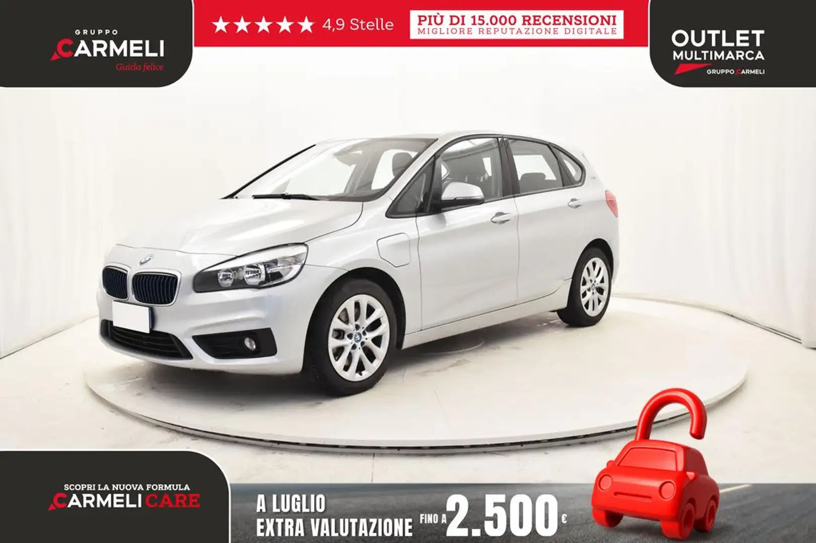 BMW 225 xe Active Tourer iPerformance Advantage auto Argento - 1