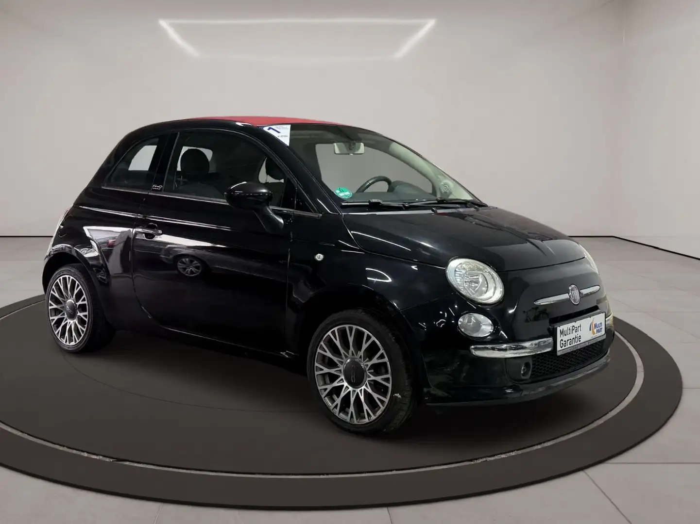 Fiat 500C 1.2 Cabrio/ TÜV NEU/ SERVICE NEU Schwarz - 1