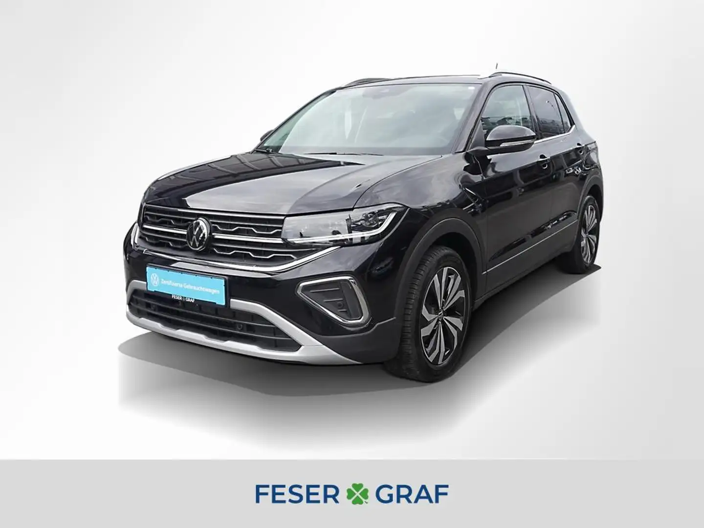Volkswagen T-Cross 1.0 TSI Style DSG ACC Matrix Navi RüKa Zwart - 1