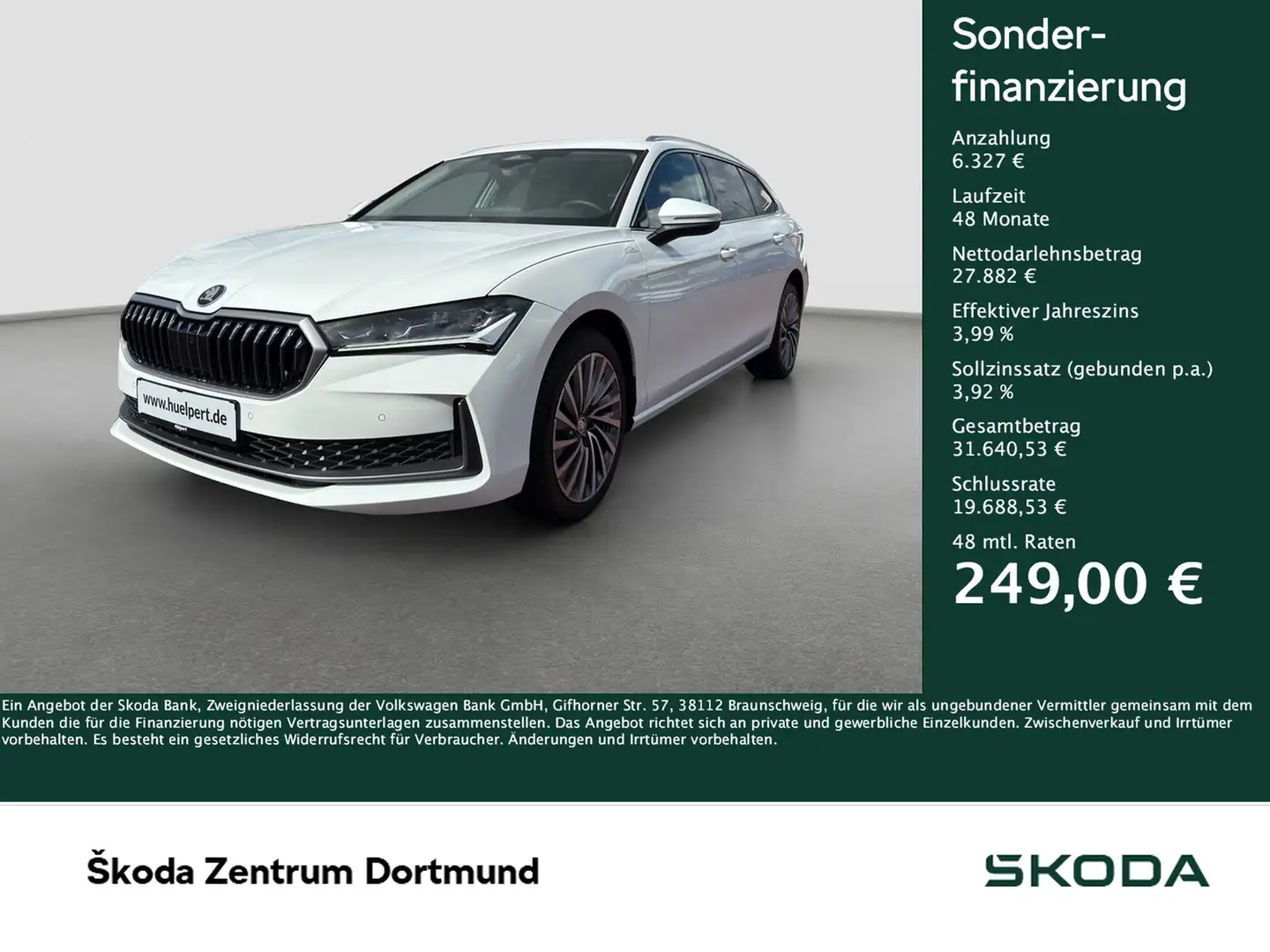 Skoda Superb Combi 1.5 eTSI L&K PANO CAM LM18 E-KLAPPE Weiß - 1