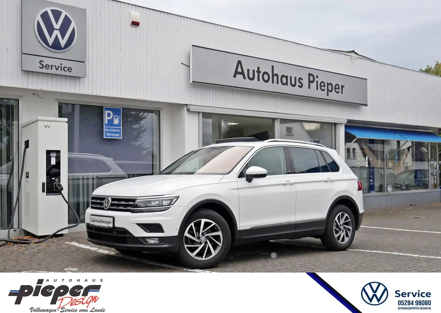 Volkswagen Tiguan 1.4 TSI AHK PANO DCC MATRIX PDC 110 kW (150 PS)... Blanc - 1