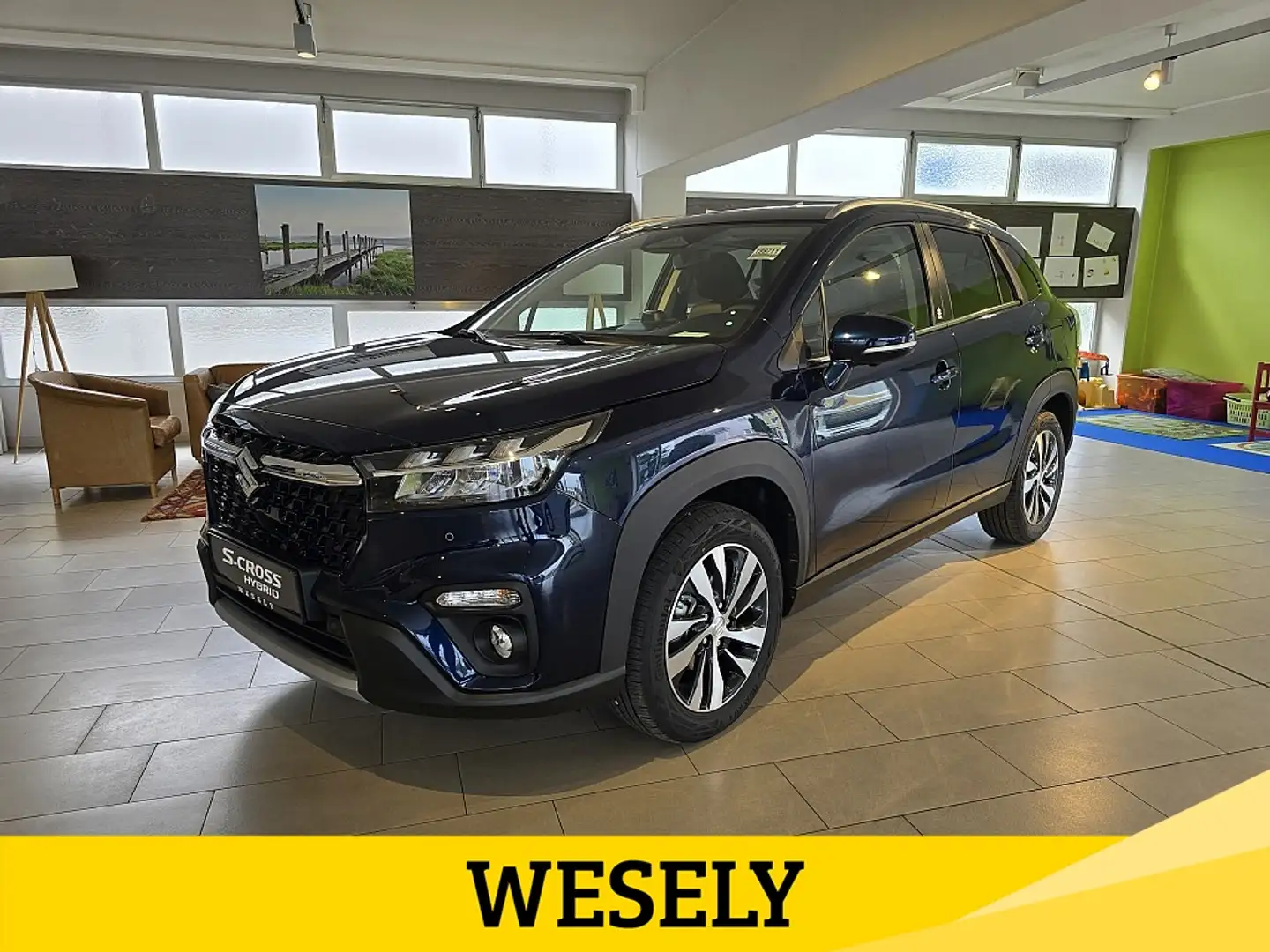 Suzuki S-Cross 1,4 DITC Hybrid flash Blauw - 1