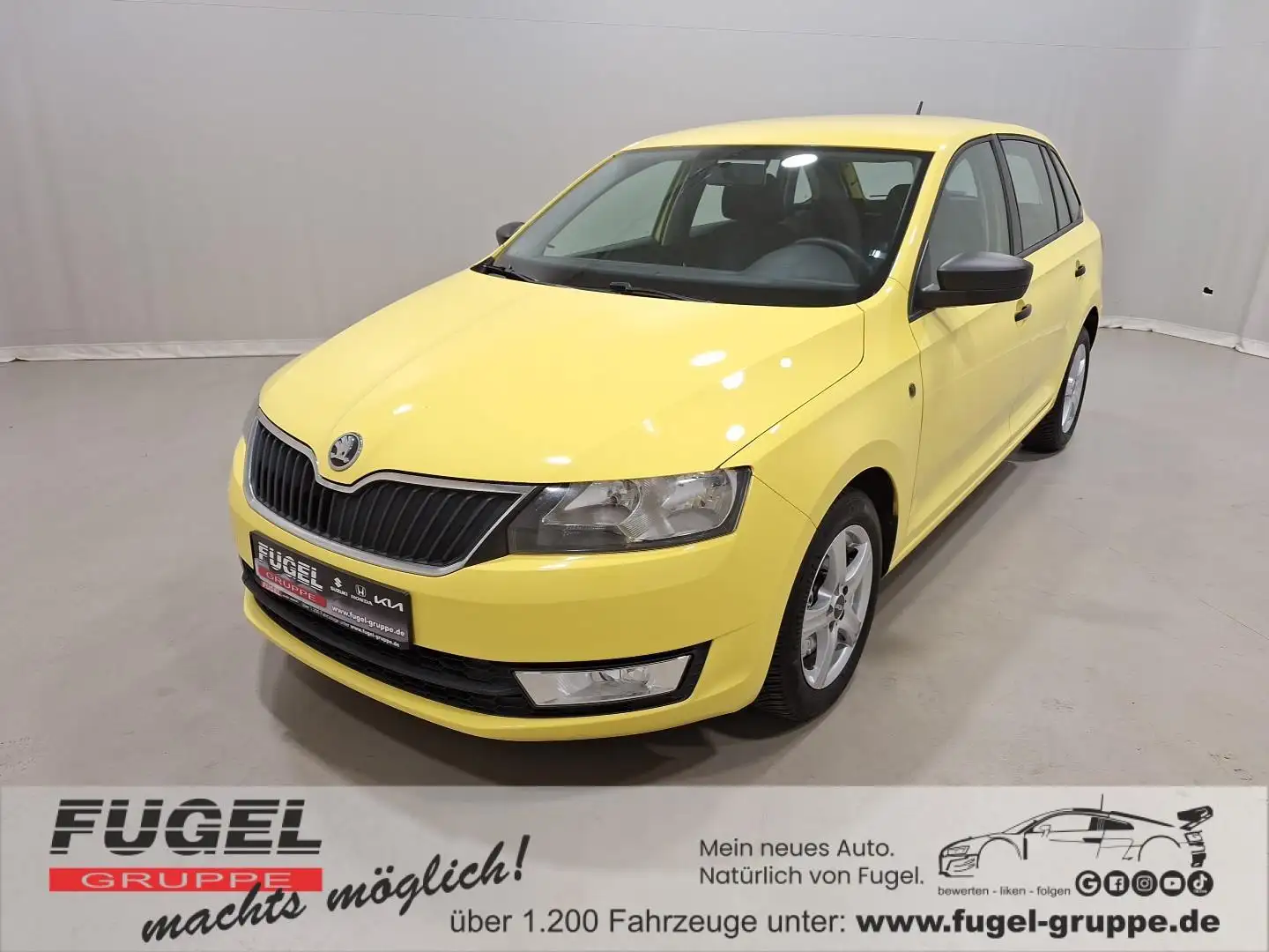 Skoda Rapid/Spaceback 1.2 TSI Active Klima Gelb - 1