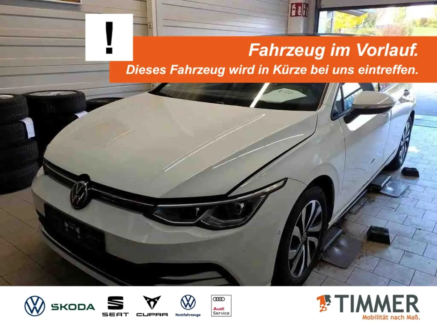 Volkswagen Golf VIII 2.0 TDI DSG ACTIVE +AHK +PANO +HuD +IQ.LIGHT Weiß - 1