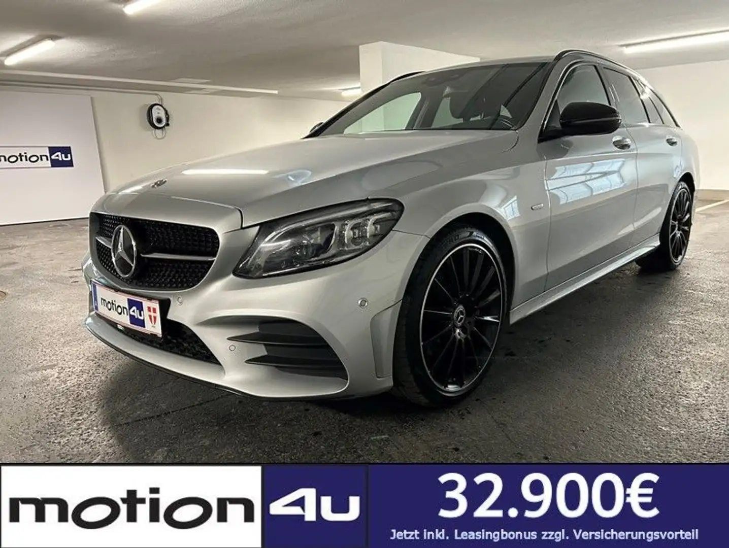 Mercedes-Benz C 220 d AMG NIGHT-EDITION AHK STANDHZG PREMIUMPLUS MATR Silber - 1