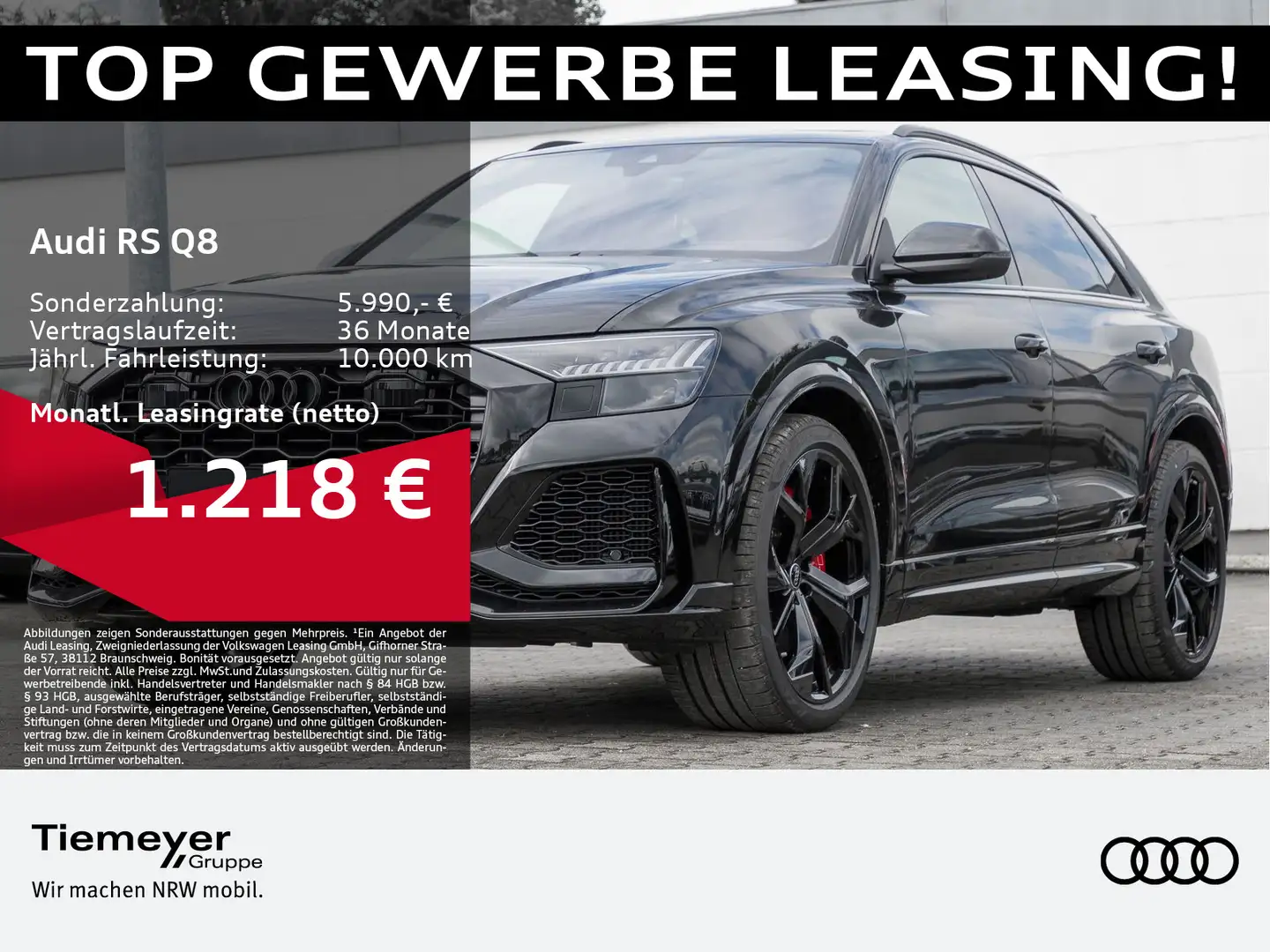 Audi RS Q8 RSQ8 TFSI Q BLACK-OPTIK KERAMIK 360* HD-MATRIX B Schwarz - 1