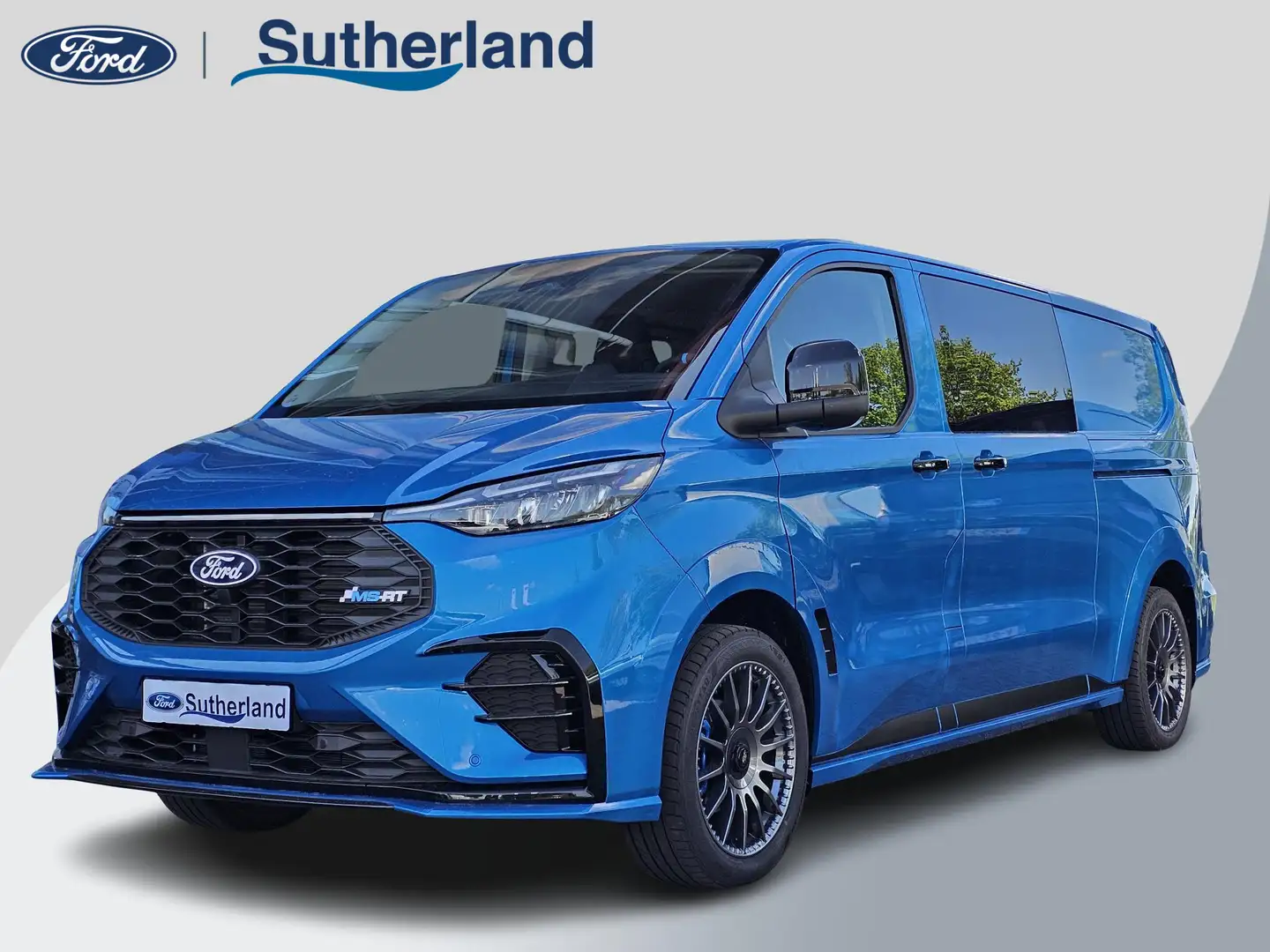 Ford Transit Custom e-Transit DC 320 L2 MS-RT 280pk electric | Dubbele Blauw - 1