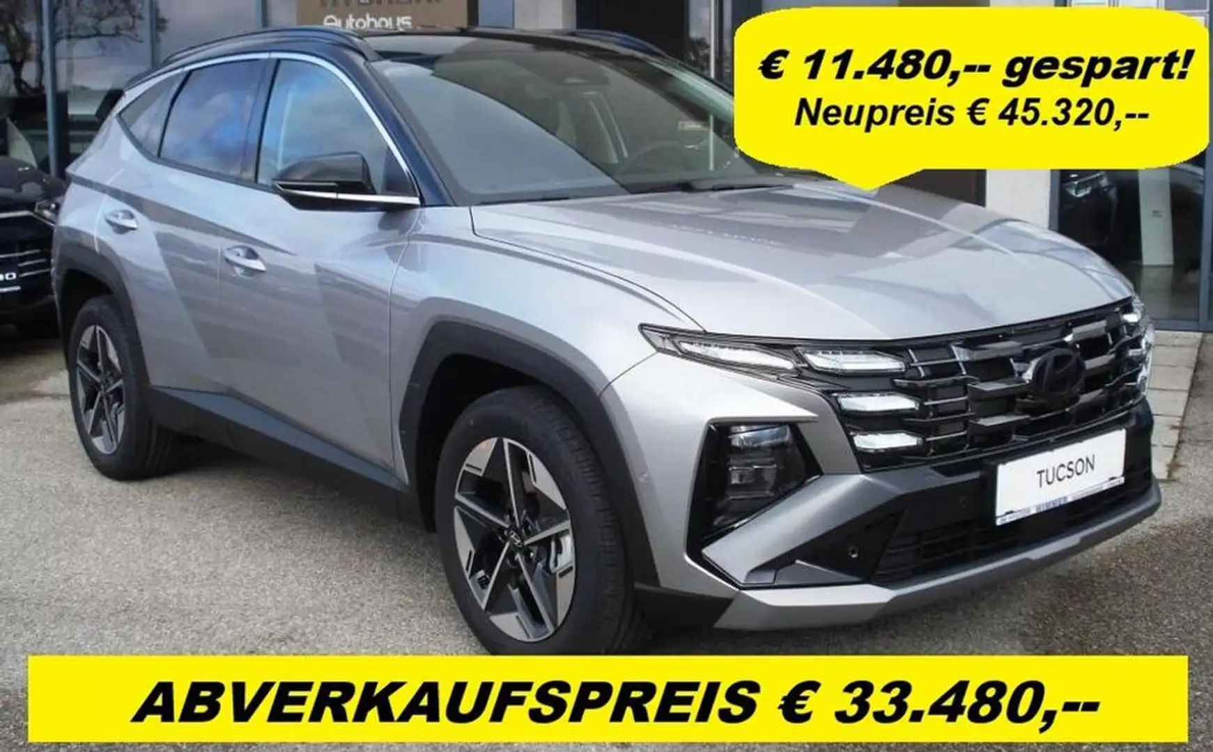 Hyundai TUCSON GO! Plus 1,6 TGDi 2WD 48V Silber - 1
