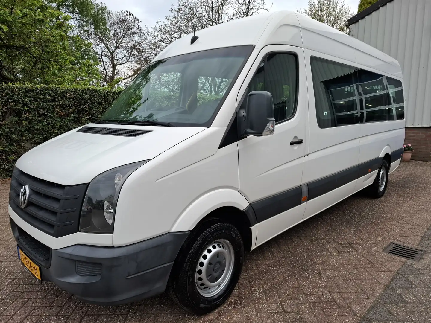 Volkswagen Crafter 35 2.0 TDI L3H2 BM 16950.- INCL BTW 9-PERSOONS ROL Wit - 1