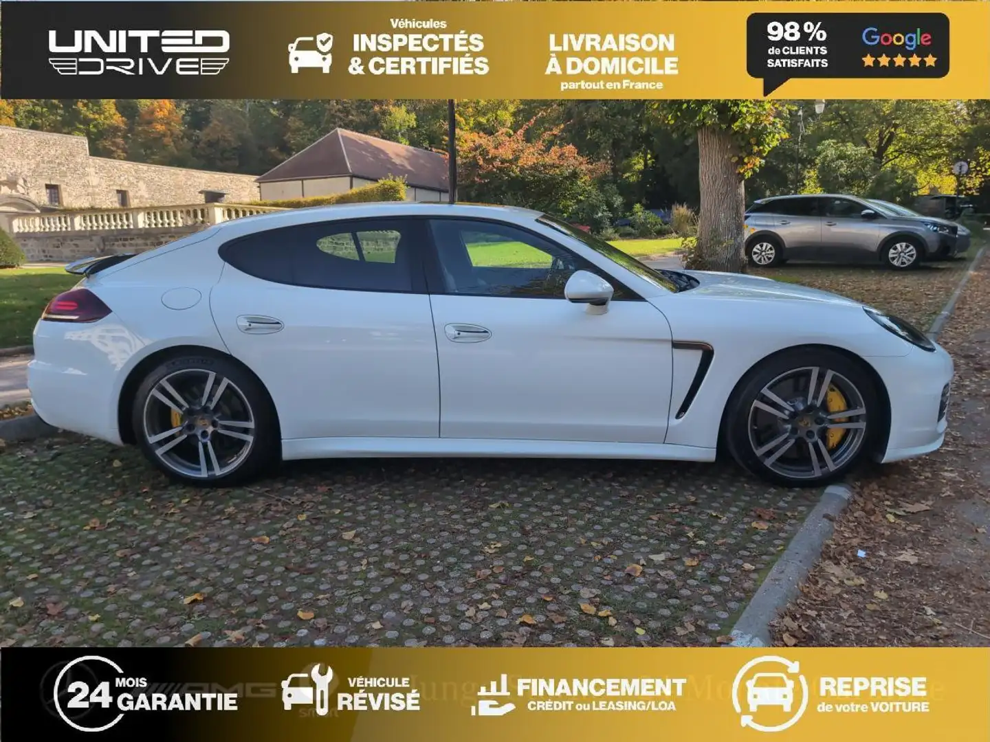 Porsche Panamera Panamera 4.8i V8 - 440 - BV PDK - Stop\u0026Start TYPE 970 BERLINE GTS PHASE 2 Weiß - 2