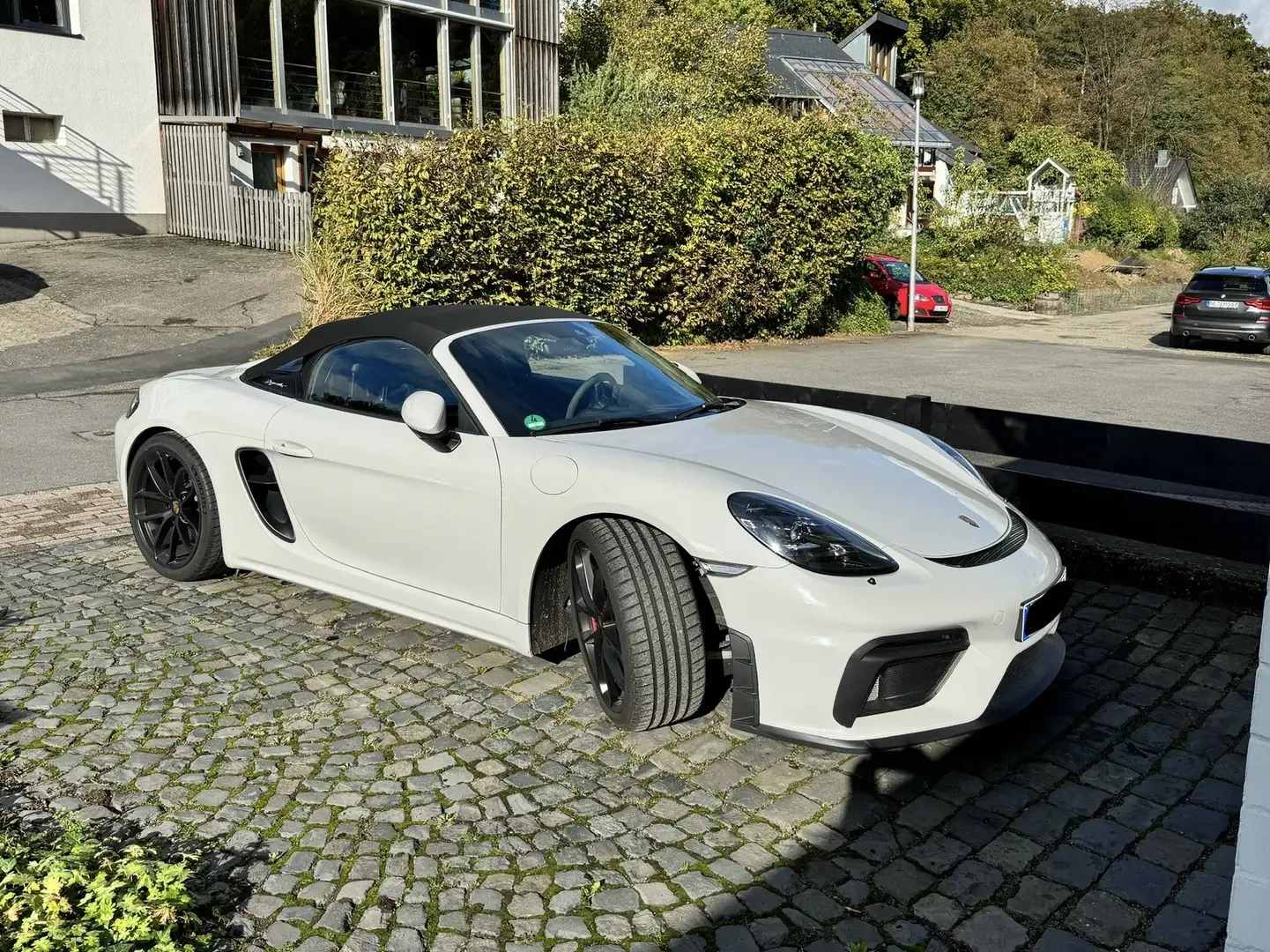Porsche 718 Spyder Kreide, Approved 03/26, Schalensitze, Handschalter - 1