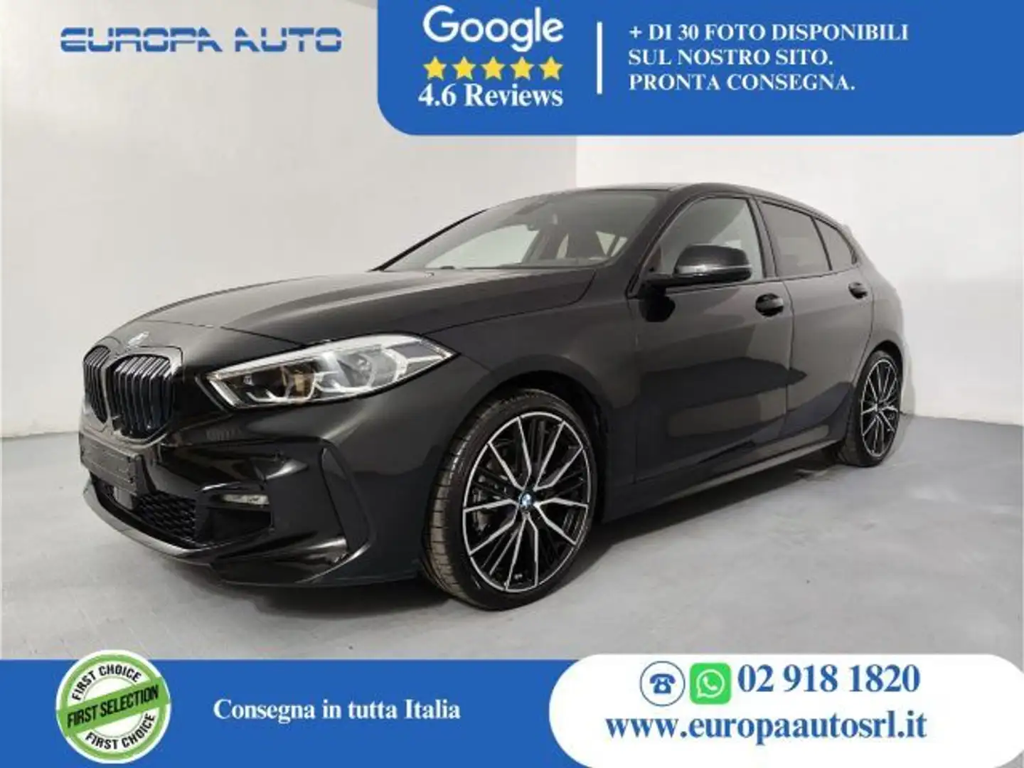 BMW 118 i 5p. Msport *TETTO APRIBILE/H&K/MEMO SEDILI/19''* Noir - 1