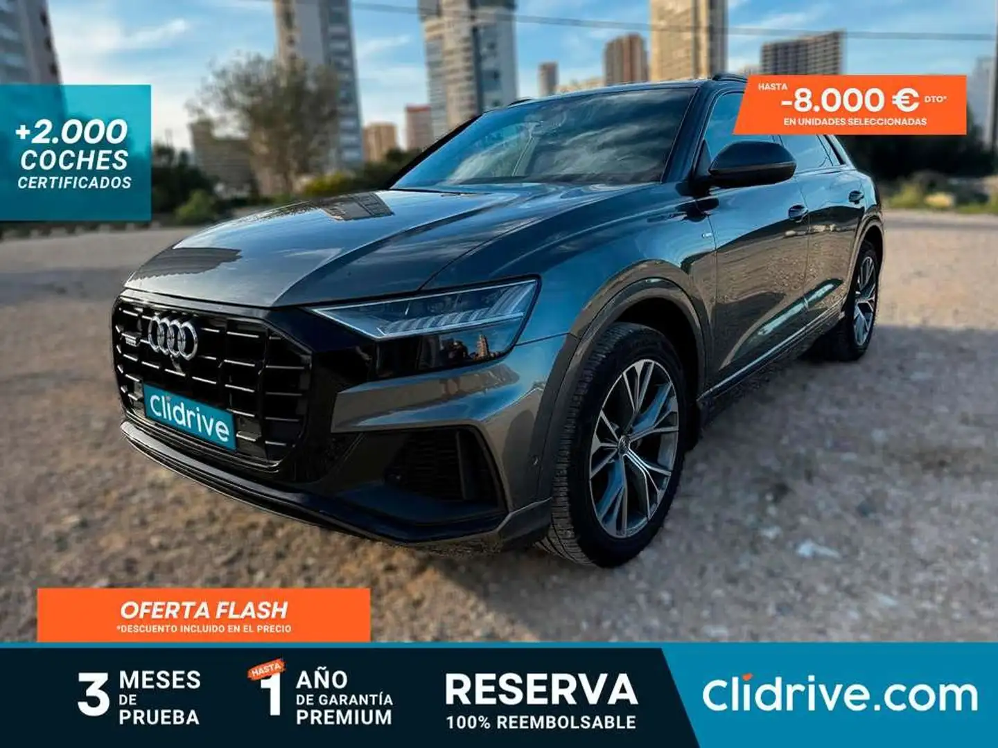 Audi Q8 50 TDI 210kW S Line quattro tiptronic Gris - 1