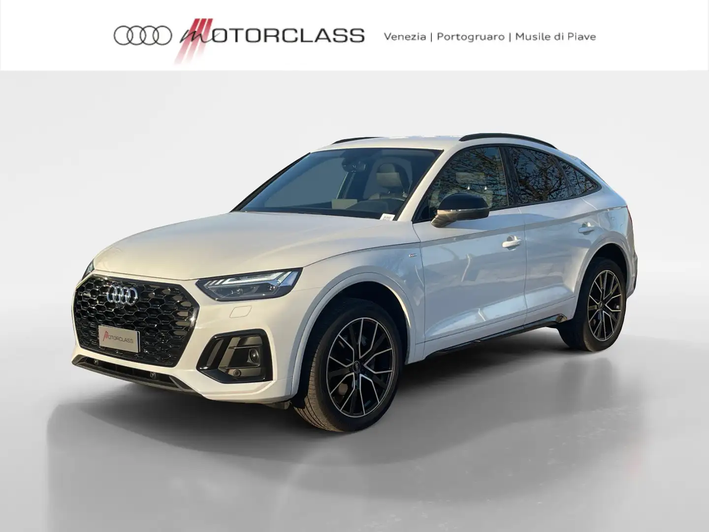 Audi Q5 sportback 40 2.0 tdi mhev 12v s line plus quattro Bianco - 1