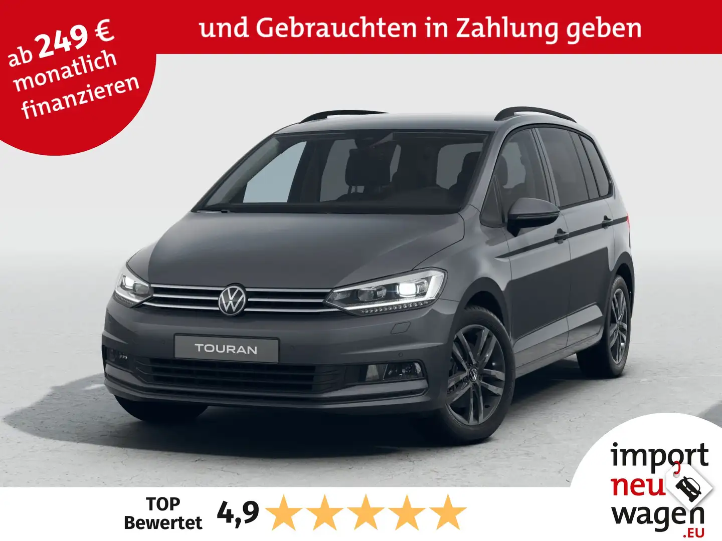Volkswagen Touran Limited 1.5 TSI ACT DSG IQ.Light+EasyOpen+7-Sitzer Grau - 1