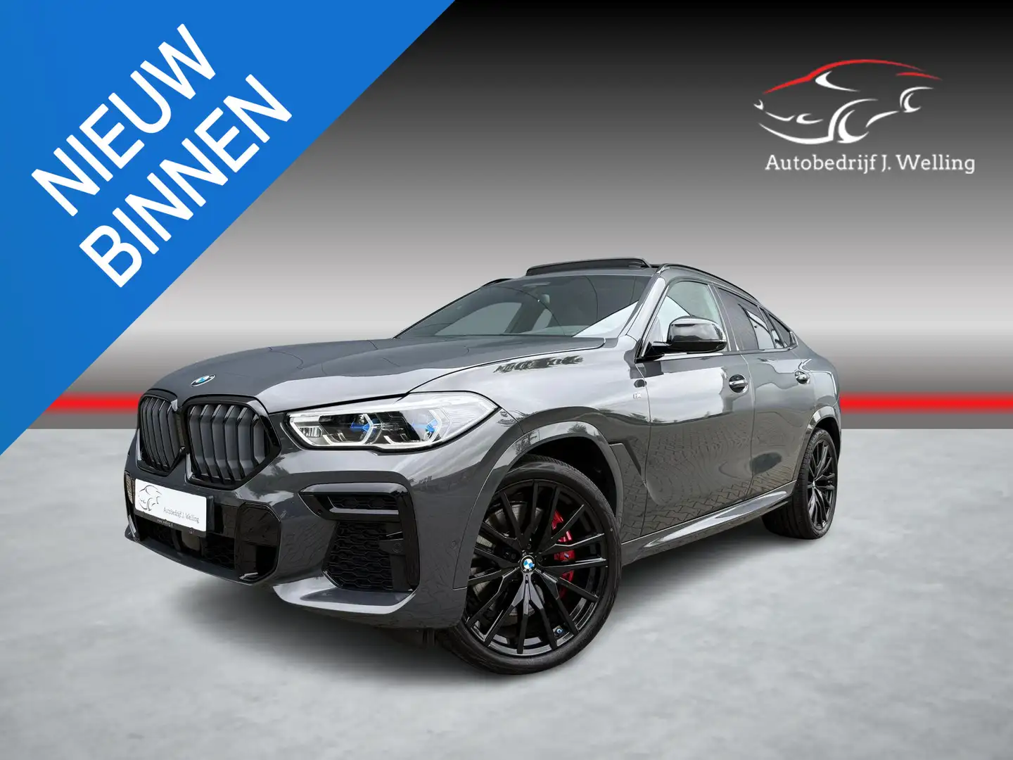 BMW X6 xDrive40d M-sport / pano / 22 inch / HUD / Dravite Grijs - 1