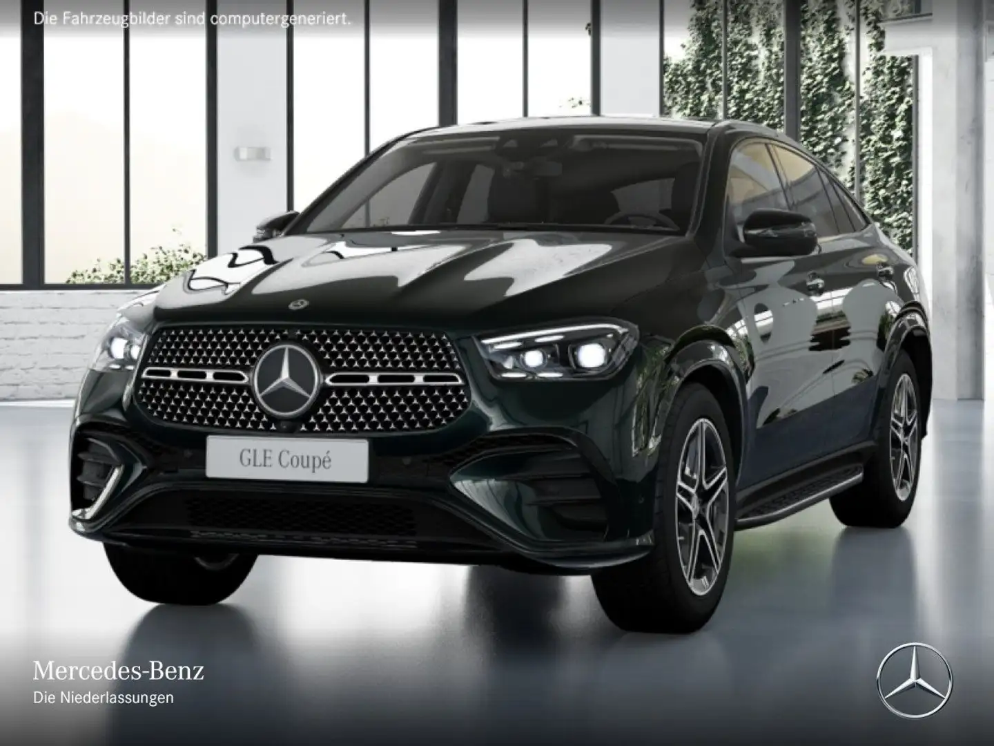 Mercedes-Benz GLE 350 de Coupé 4M AMG+NIGHT+PANO+360+AHK+20"+9G Verde - 2
