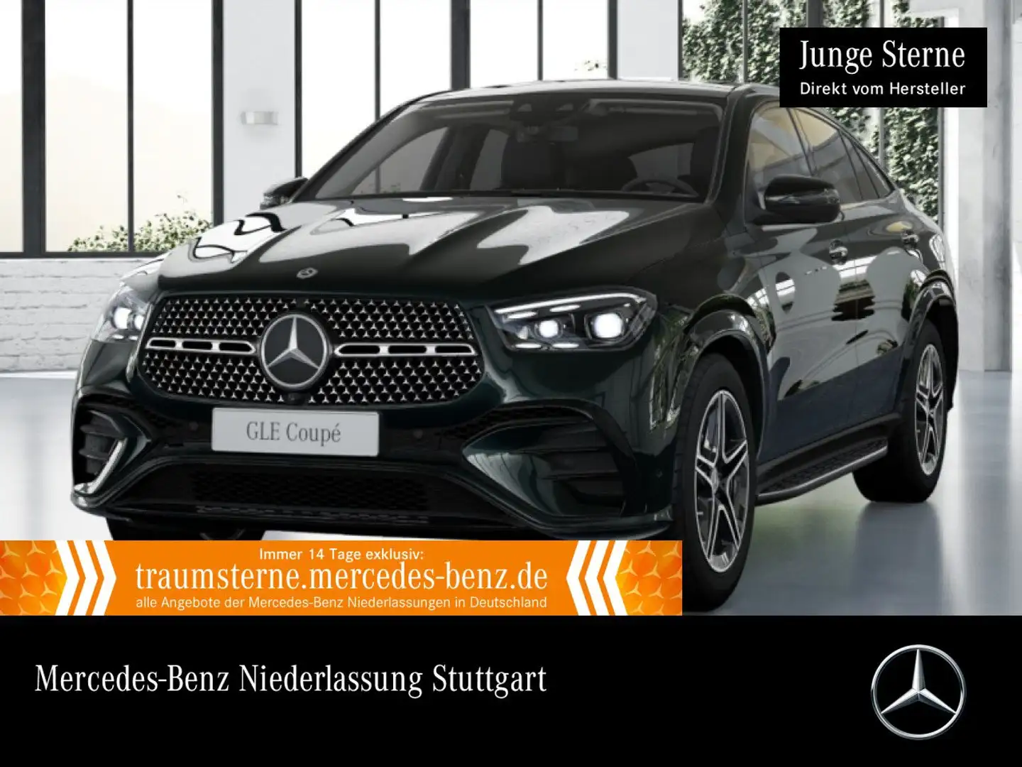 Mercedes-Benz GLE 350 de Coupé 4M AMG+NIGHT+PANO+360+AHK+20"+9G Verde - 1