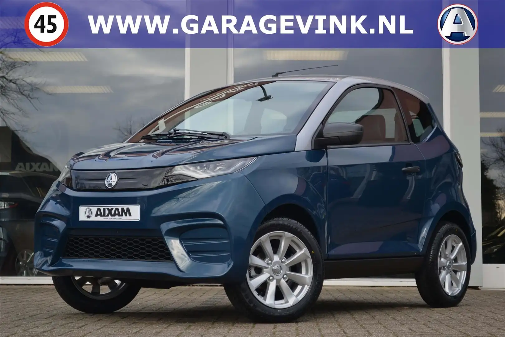 Aixam City S9 Pack 100% ELEKTRISCHE Brommobiel NIEUW Blauw - 1