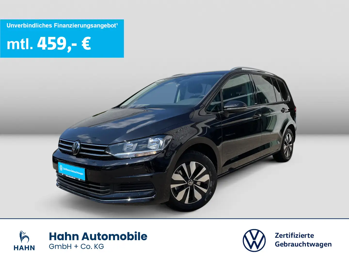 Volkswagen Touran 1.5TSI Move DSG Navi AHK ACC Zwart - 1