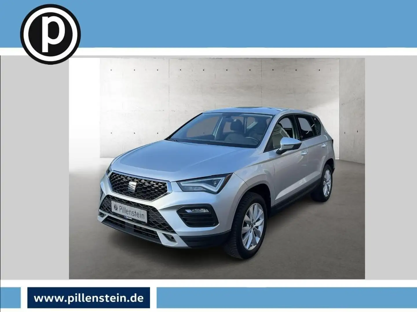 SEAT Ateca STYLE 1.5 TSI AHK NAVI LED SITZH. PDC Silber - 1